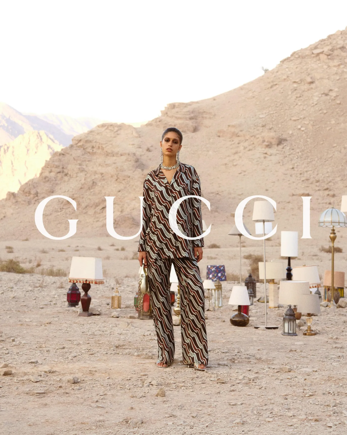 Kitavin Studio Set Design for Gucci Nojum, Jebel Jais, UAE — on-set production